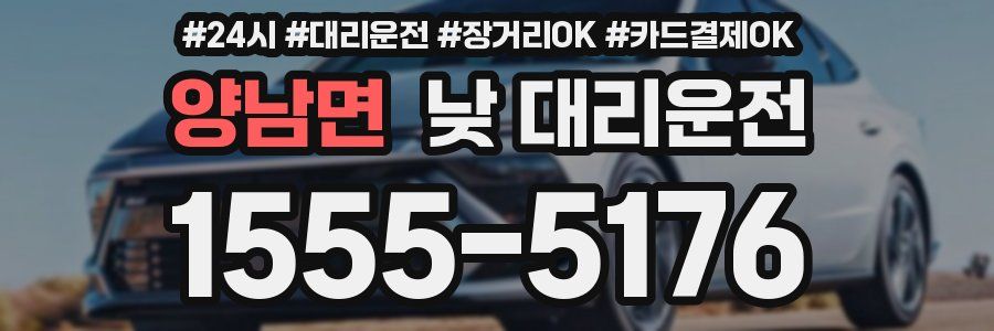 양남면 낮 대리운전