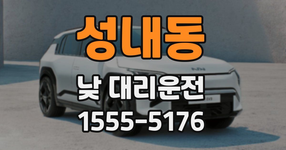 성내동 낮 대리운전