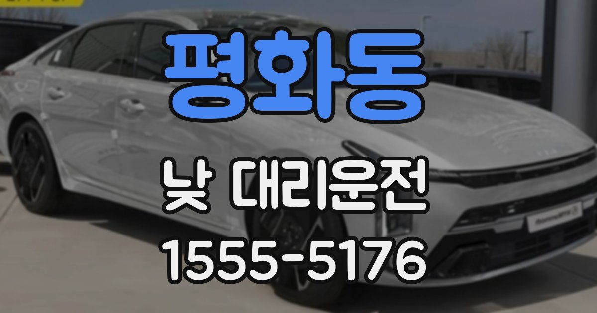 평화동 낮 대리운전