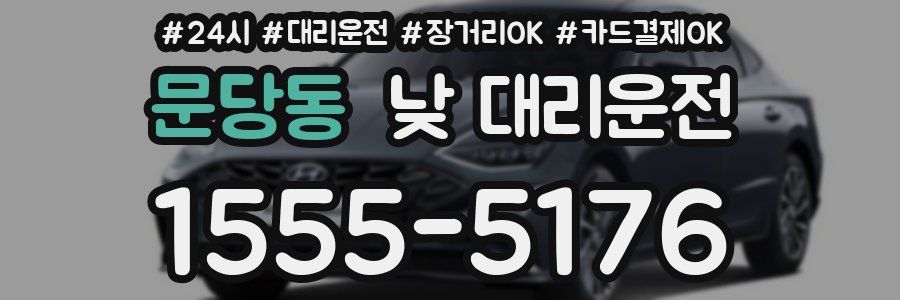 문당동 낮 대리운전