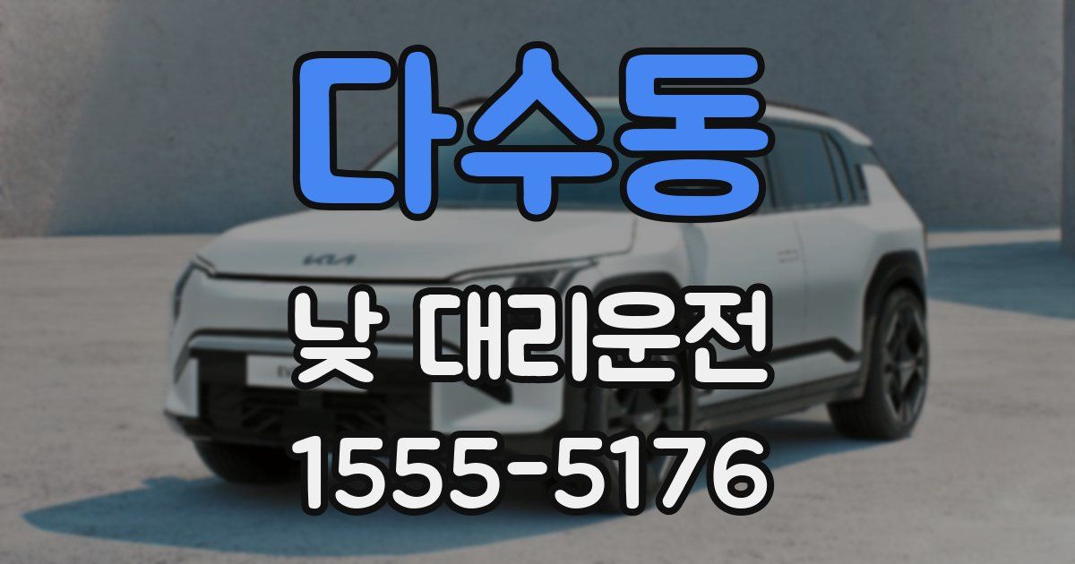 다수동 낮 대리운전