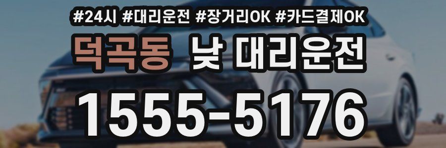 덕곡동 낮 대리운전