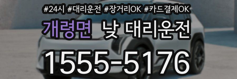 개령면 낮 대리운전