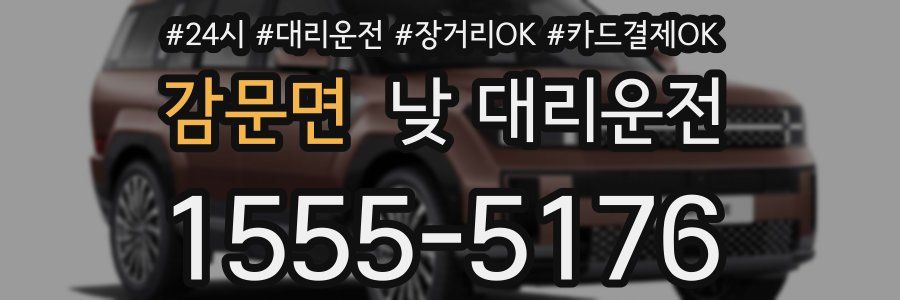 감문면 낮 대리운전