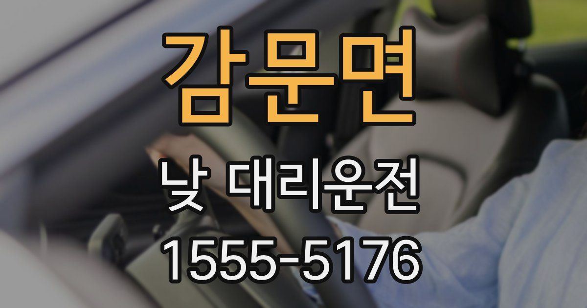 감문면 낮 대리운전