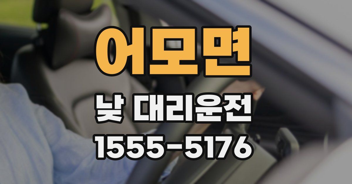 어모면 낮 대리운전