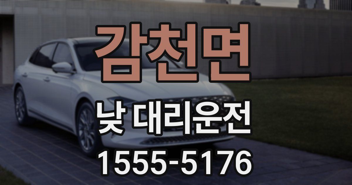 감천면 낮 대리운전