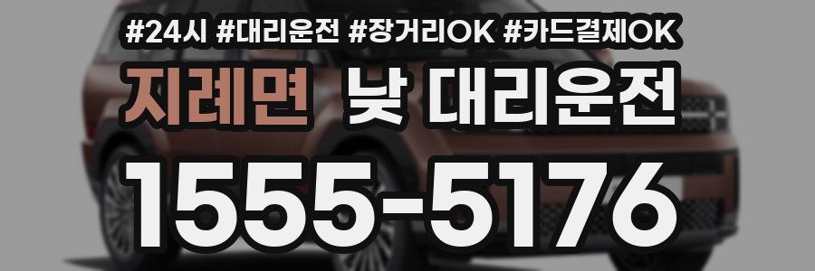 지례면 낮 대리운전