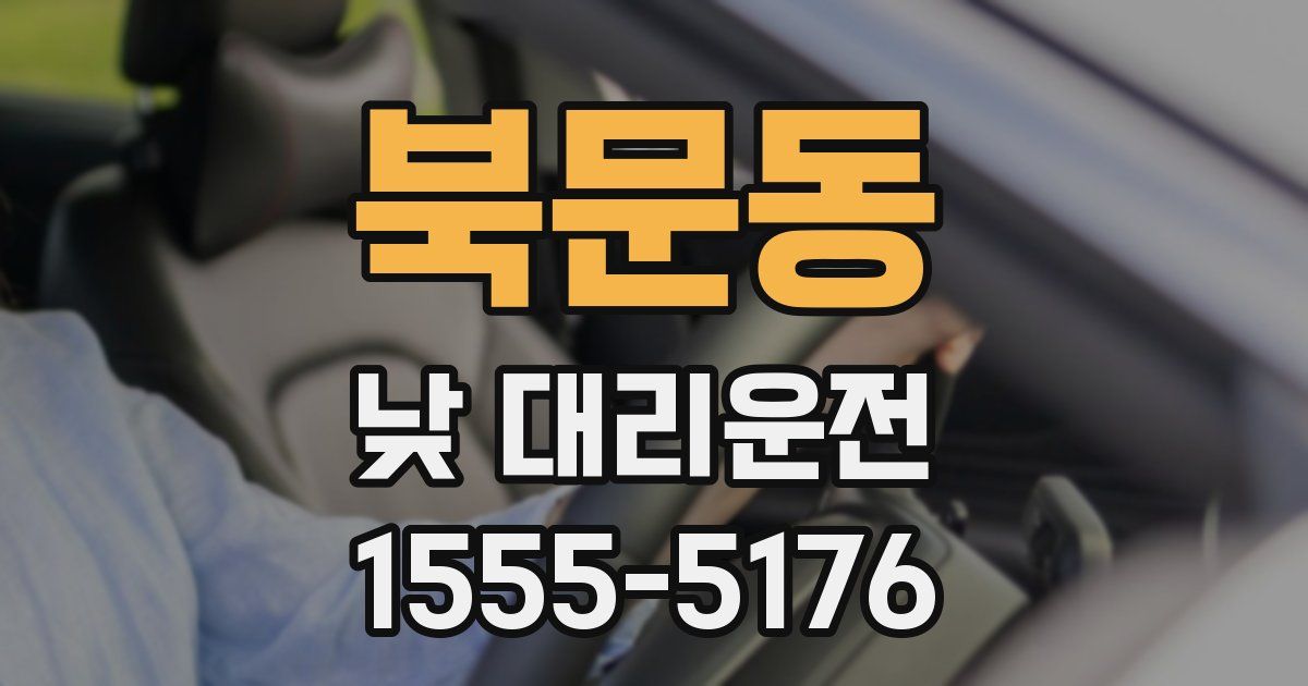 북문동 낮 대리운전