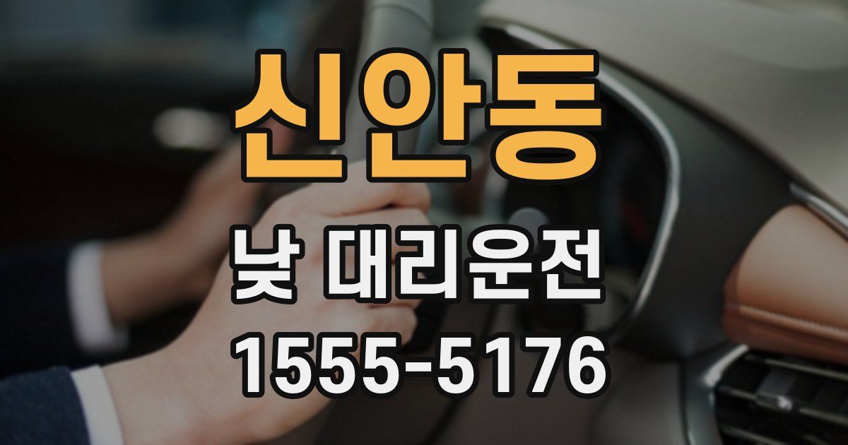 신안동 낮 대리운전