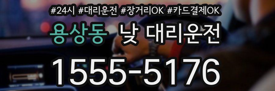 용상동 낮 대리운전