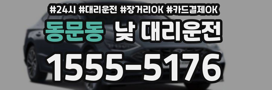 동문동 낮 대리운전