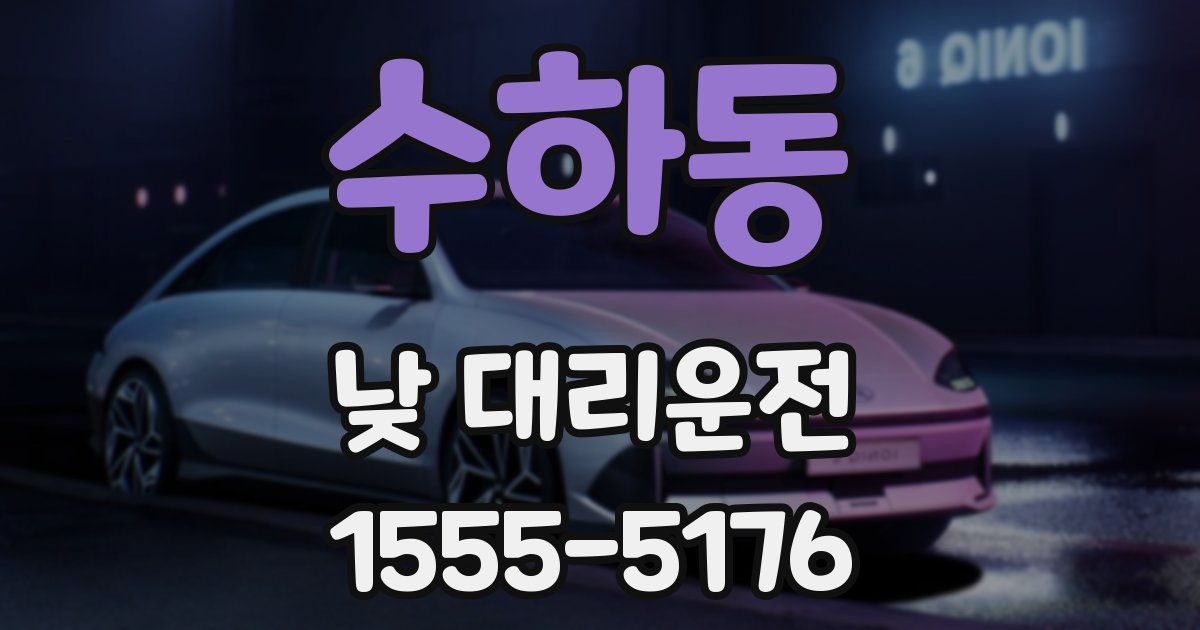 수하동 낮 대리운전