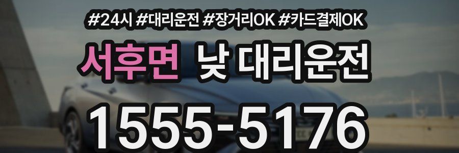 서후면 낮 대리운전