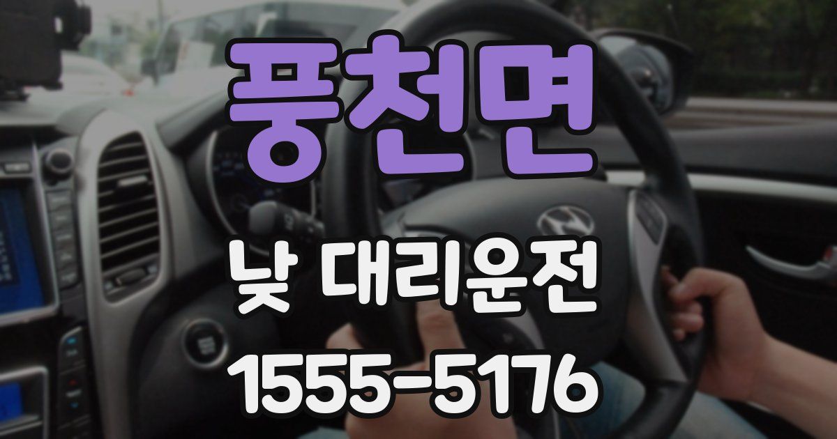 풍천면 낮 대리운전