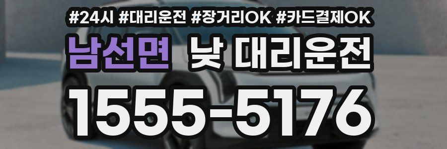 남선면 낮 대리운전