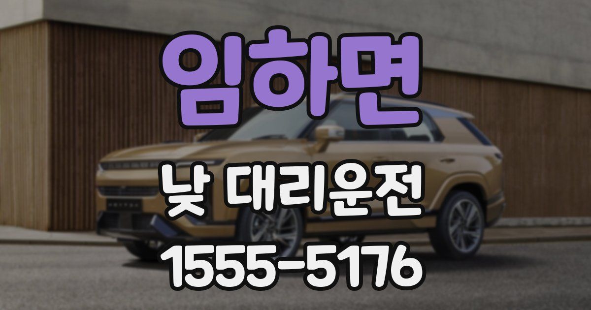 임하면 낮 대리운전