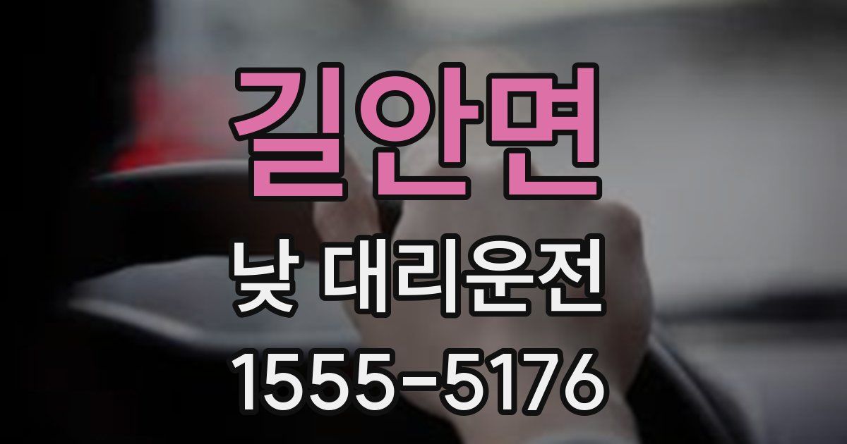 길안면 낮 대리운전