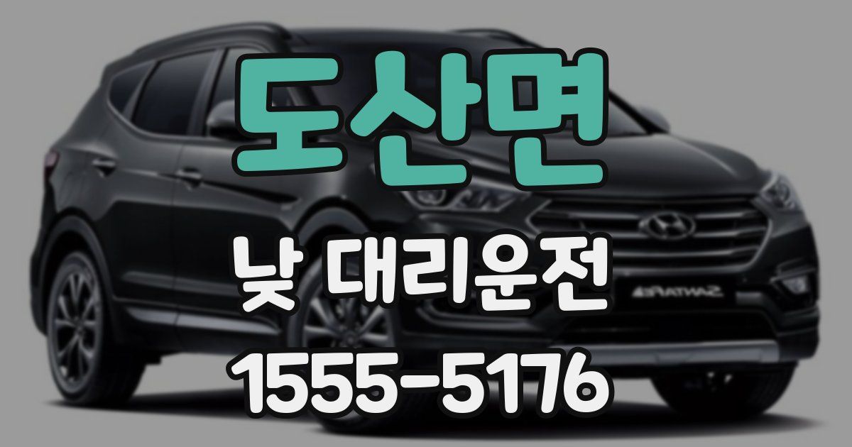 도산면 낮 대리운전