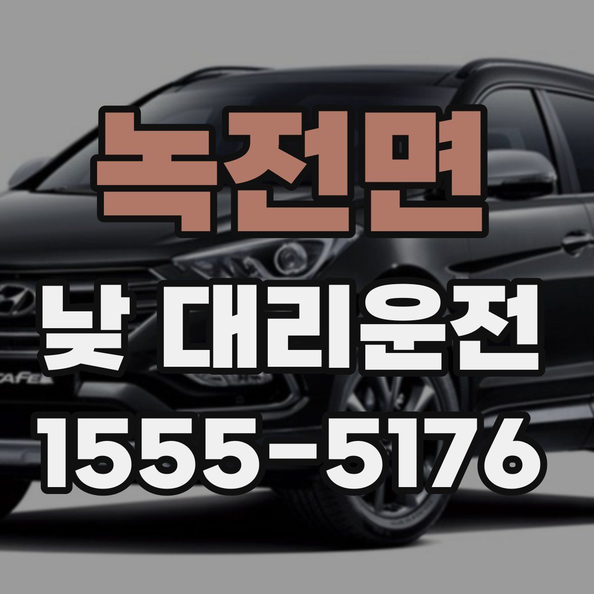 녹전면 낮 대리운전