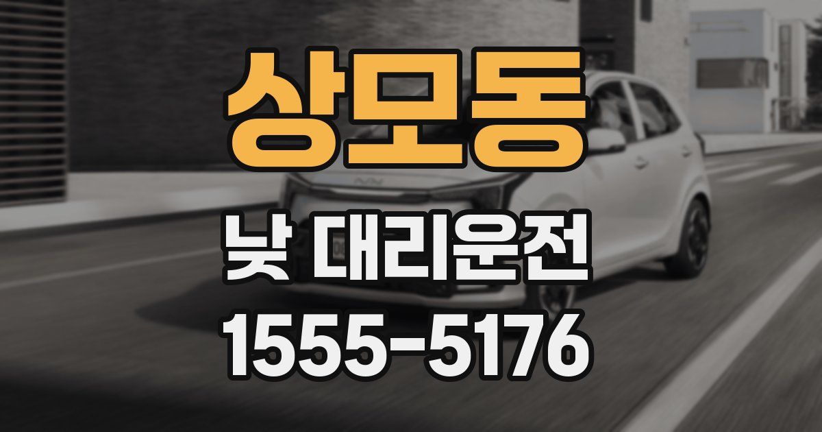 상모동 낮 대리운전