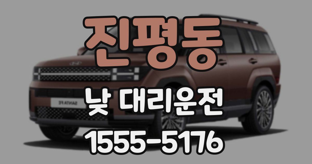 진평동 낮 대리운전