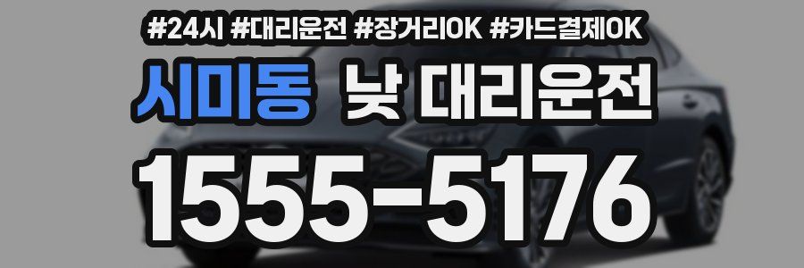 시미동 낮 대리운전