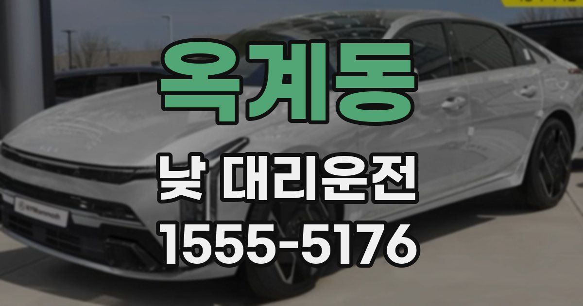 옥계동 낮 대리운전
