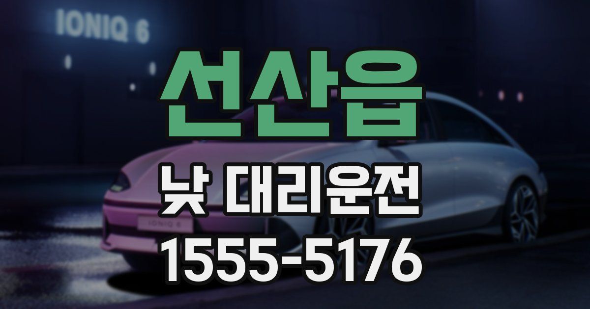 선산읍 낮 대리운전