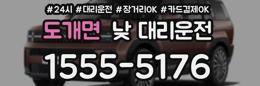 도개면 낮 대리운전