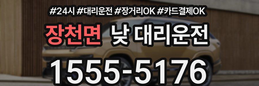 장천면 낮 대리운전