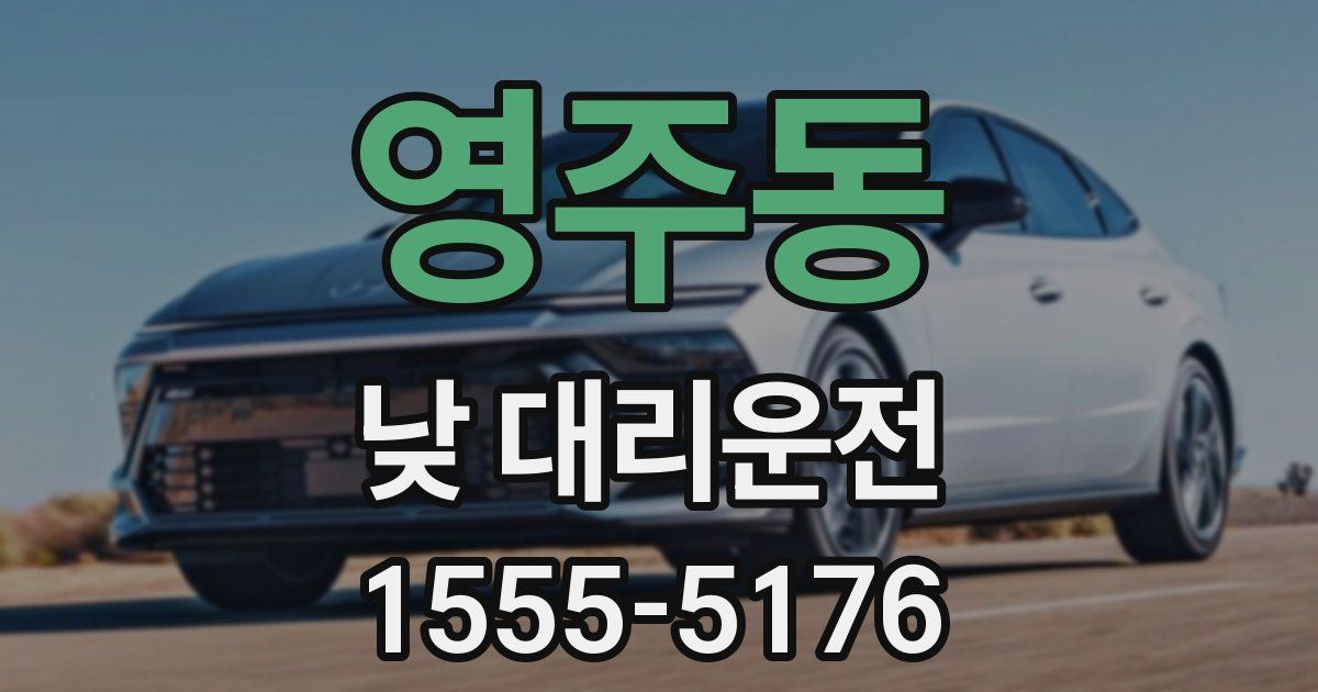 영주동 낮 대리운전