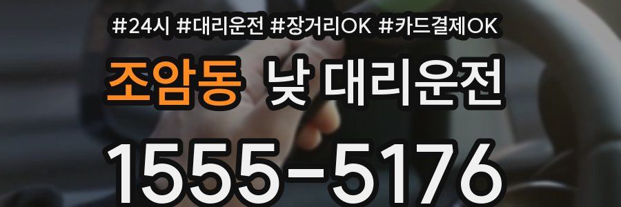 조암동 낮 대리운전