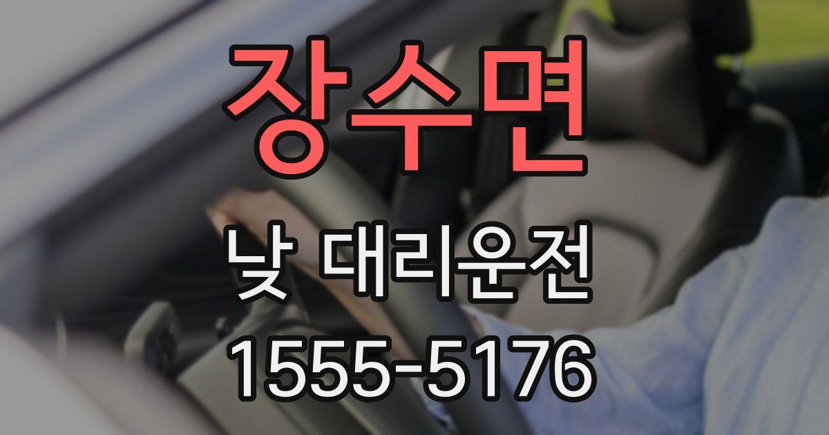 장수면 낮 대리운전