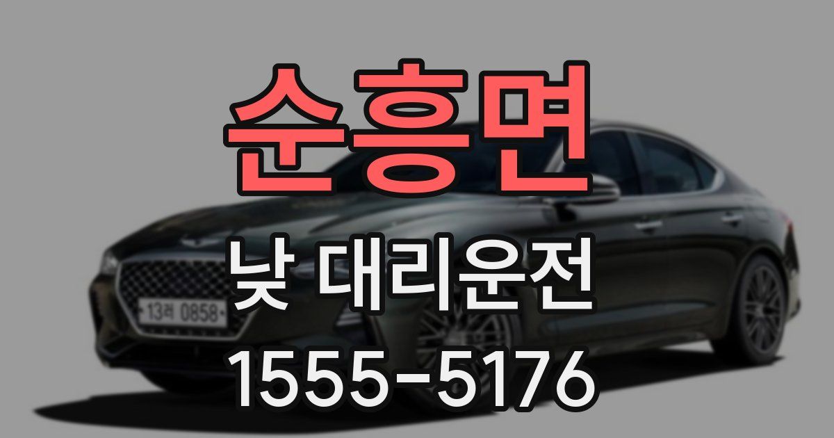 순흥면 낮 대리운전