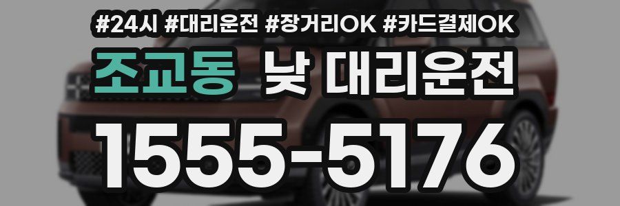 조교동 낮 대리운전