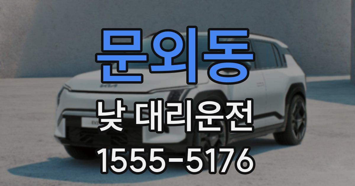 문외동 낮 대리운전