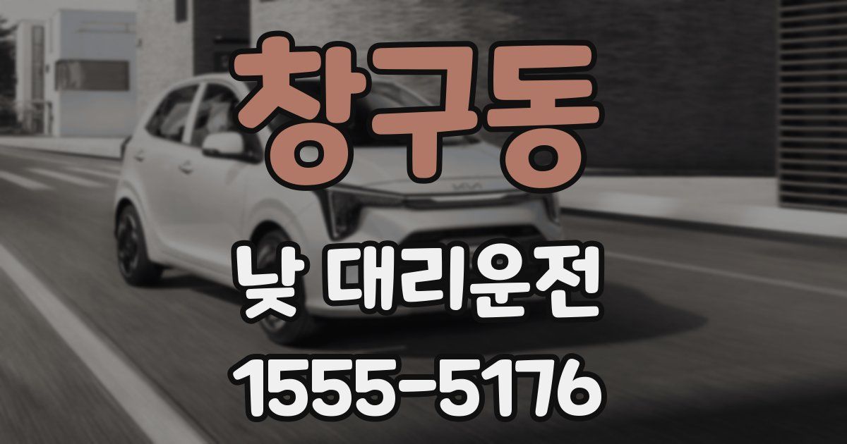 창구동 낮 대리운전