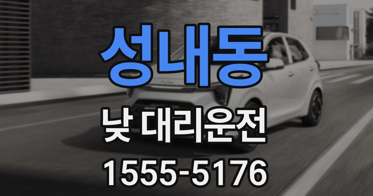 성내동 낮 대리운전