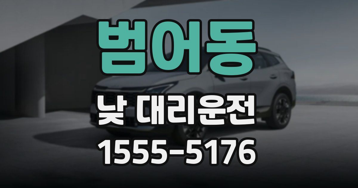 범어동 낮 대리운전