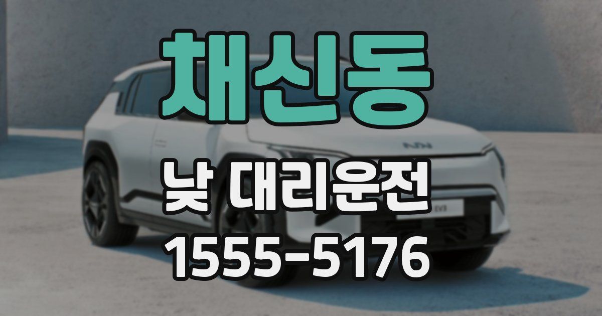 채신동 낮 대리운전