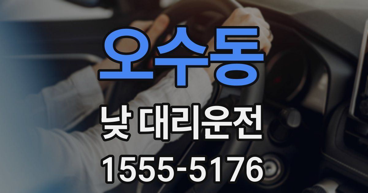 오수동 낮 대리운전