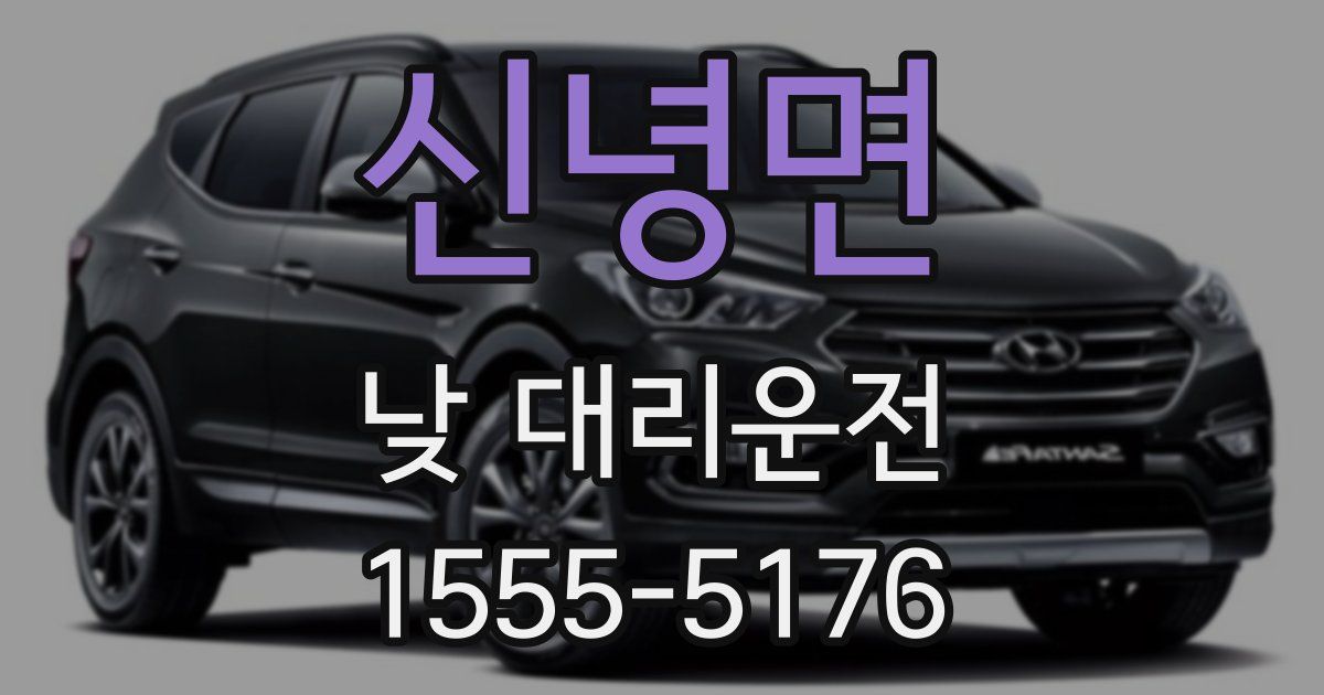 신녕면 낮 대리운전