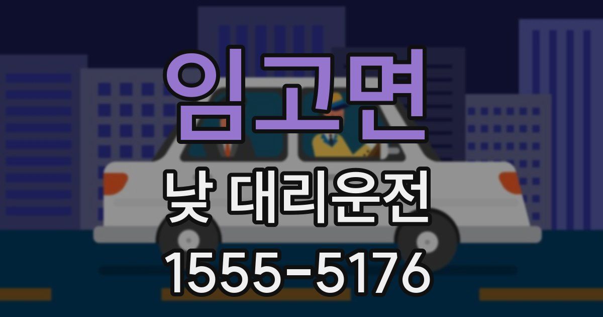 임고면 낮 대리운전