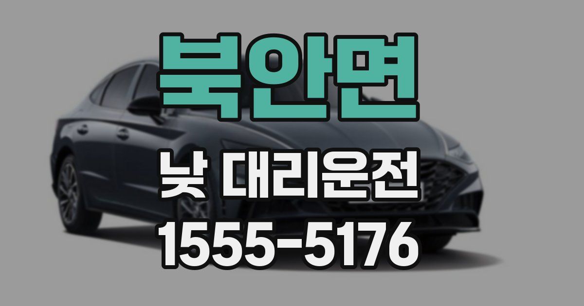 북안면 낮 대리운전
