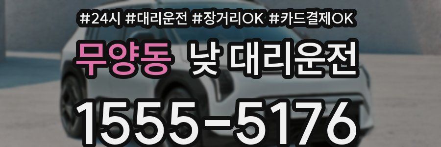 무양동 낮 대리운전
