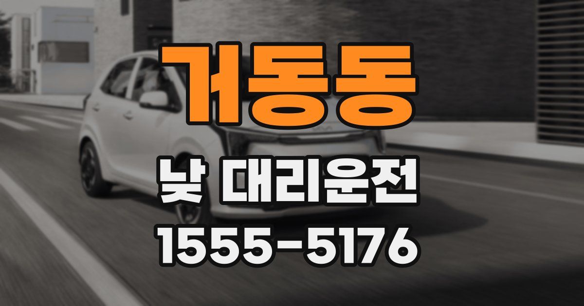 거동동 낮 대리운전