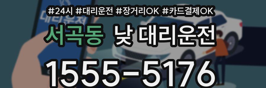 서곡동 낮 대리운전