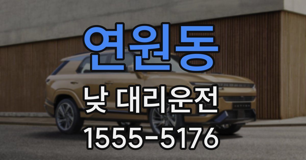 연원동 낮 대리운전