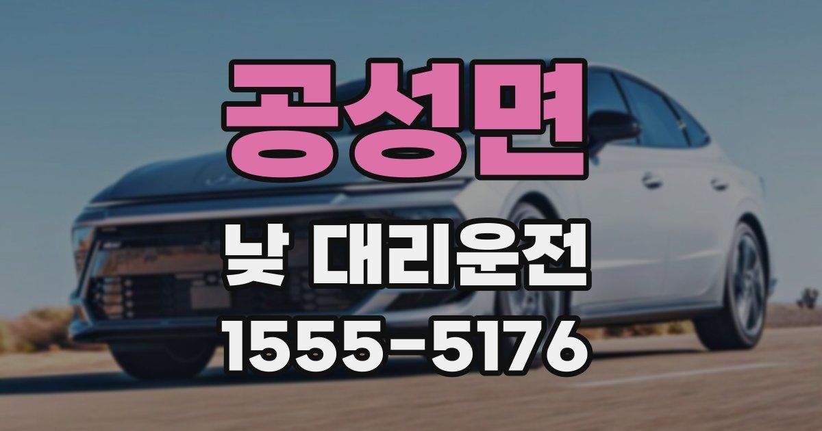 공성면 낮 대리운전